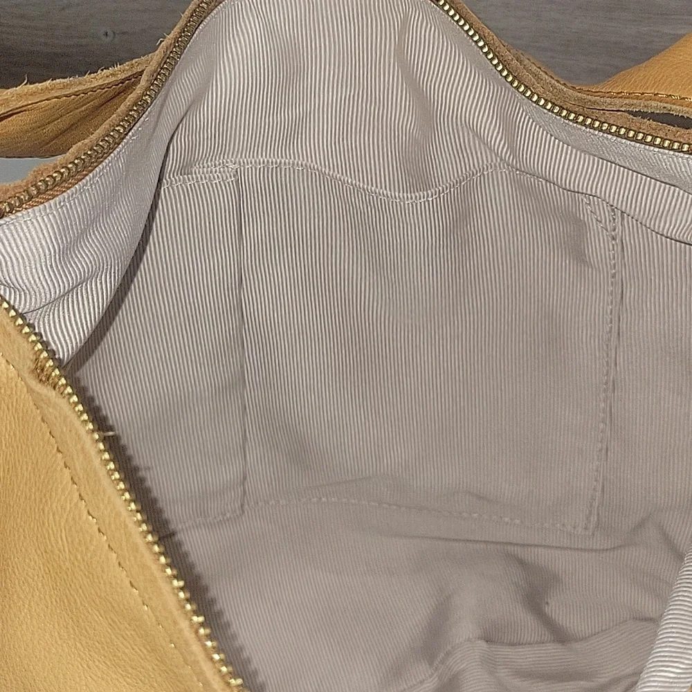 Margot Tan Leather Shoulder Bag